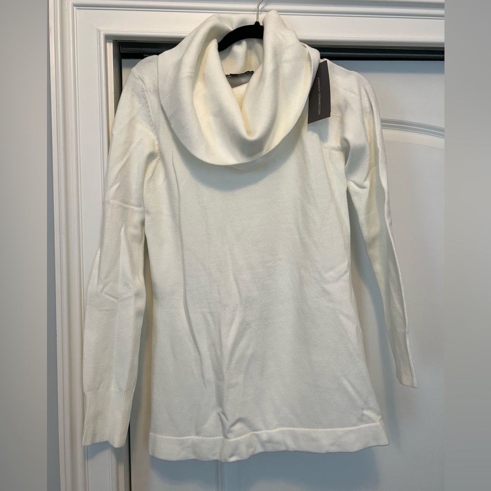 NWT French Connection Cowl Neck Tunic - White. New with tags, never worn